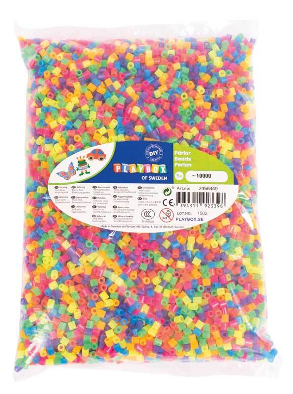 Sachet de perles &#xE0; repasser - 10.000 pcs., n&#xE9;on