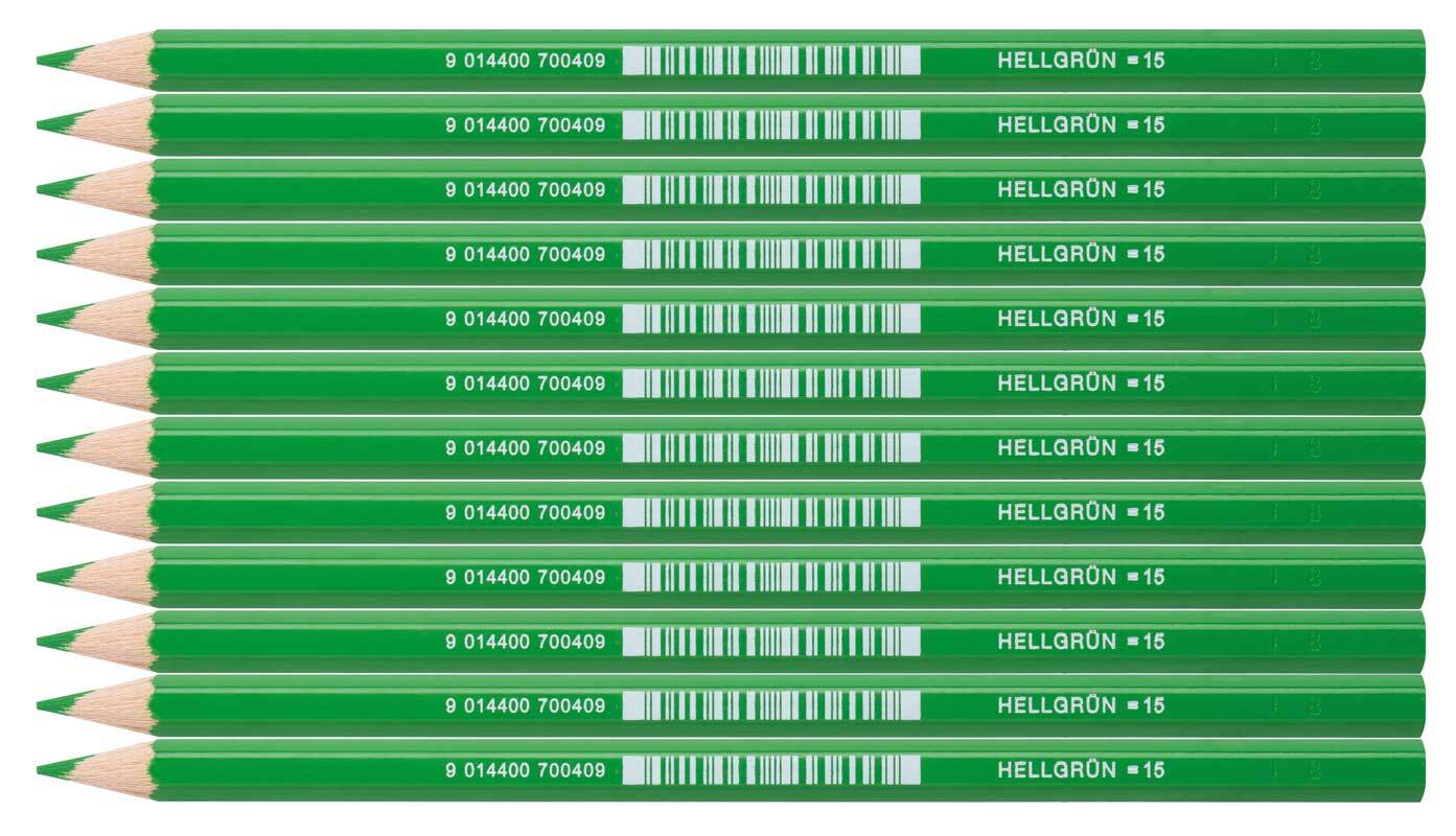 Crayons de couleur Jolly - 12 pces, vert clair