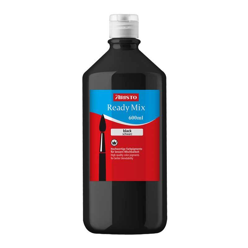 Peinture gouache Aristo Ready Mix - 600 ml, noir