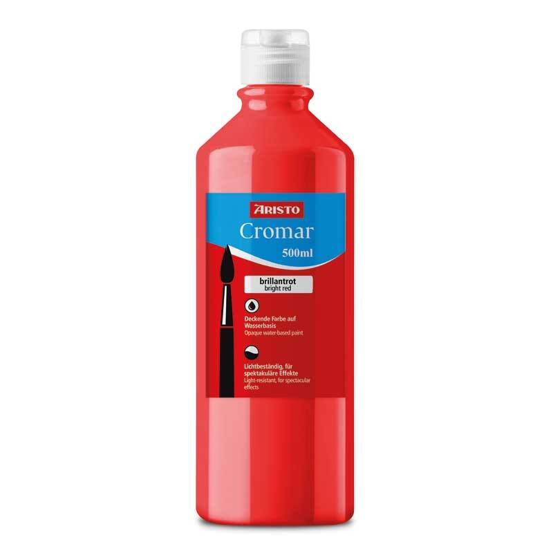 Peinture pour enfants Cromar Aristo 500 ml, rouge