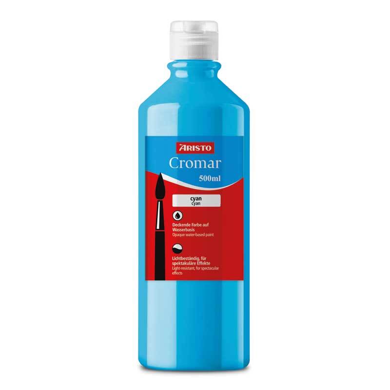 Peinture pour enfants Cromar Aristo 500 ml, cyan