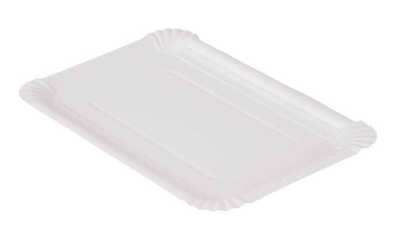 Assiette carton blanc Ø 15 cm plastifiée