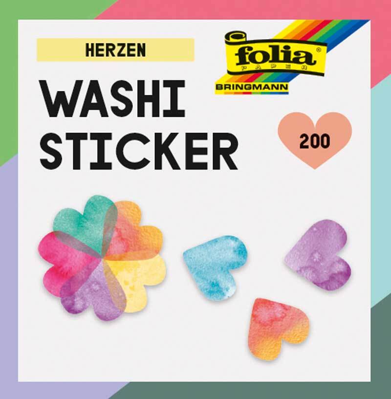 Stickers Washi - C&#x153;urs