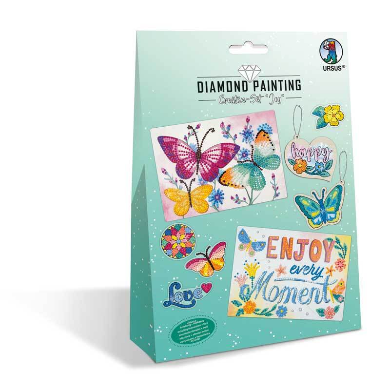Kit diamond painting, Papillon - 30 x 30 cm - Les nouveautés 2024 - 10  Doigts