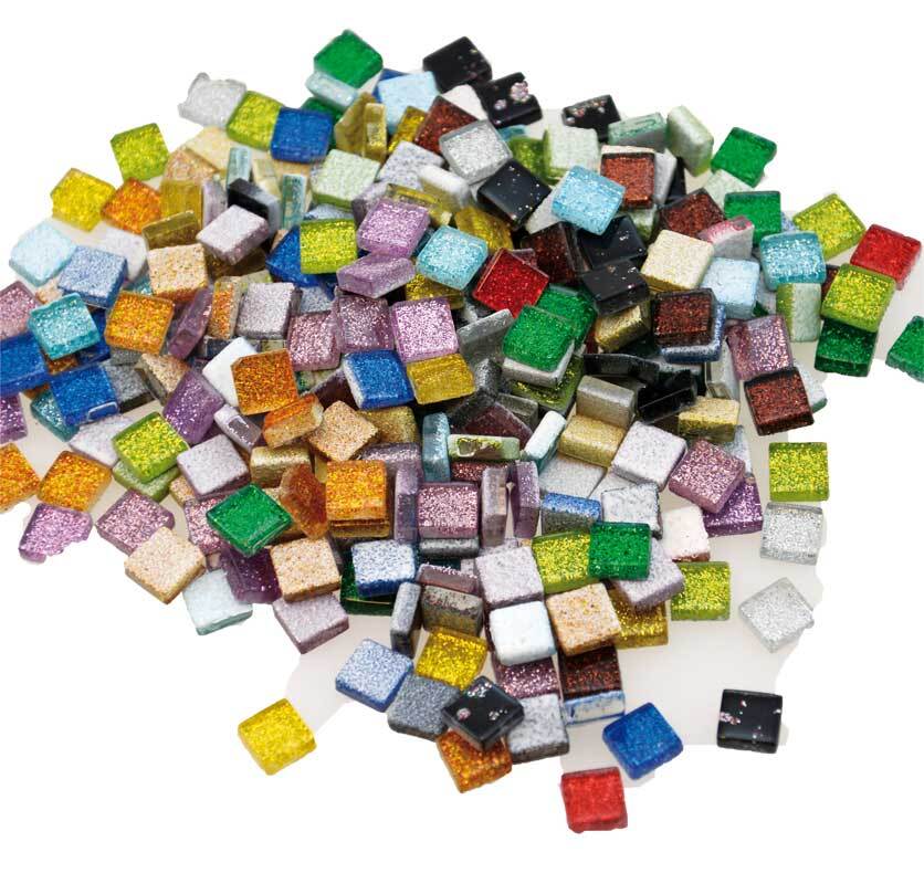 Pav&#xE9;s mosa&#xEF;que 300 pcs - 10 x 10 mm, scintillant