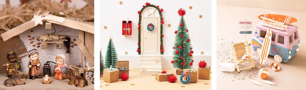 Miniatures - Portes de lutin - Cr&#xE8;ches de No&#xEB;l