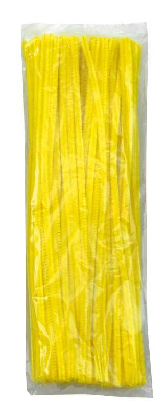 Fil chenille - 100 pcs., jaune