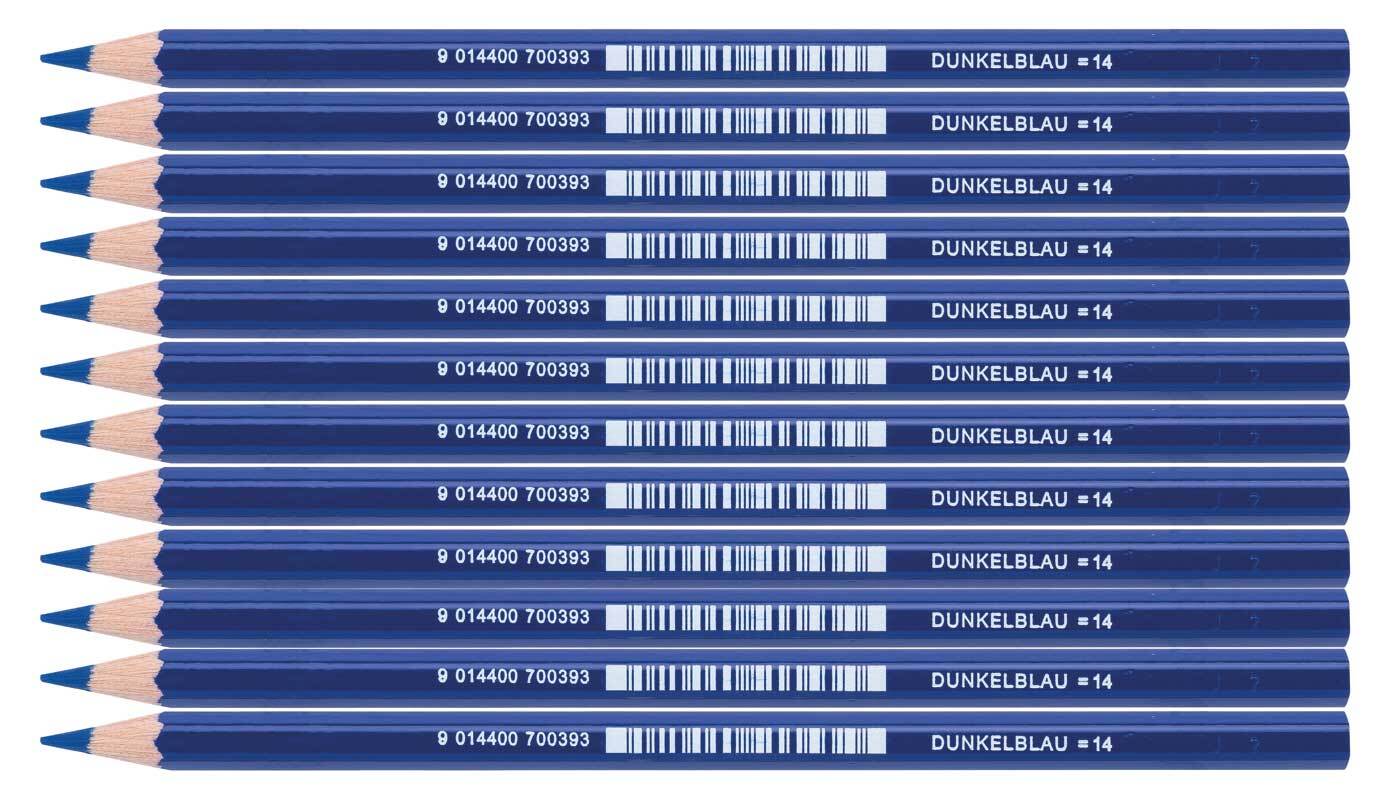 Crayons de couleur JollySupersticks 12pces,bleu f.