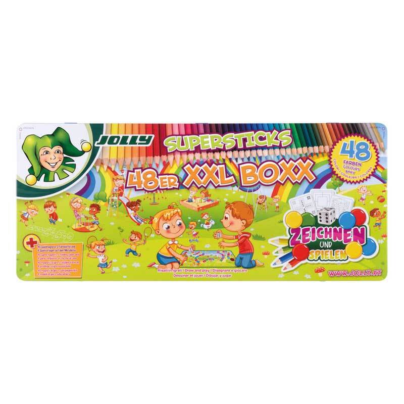 Crayons de couleur Jolly Supersticks - 48 couleurs