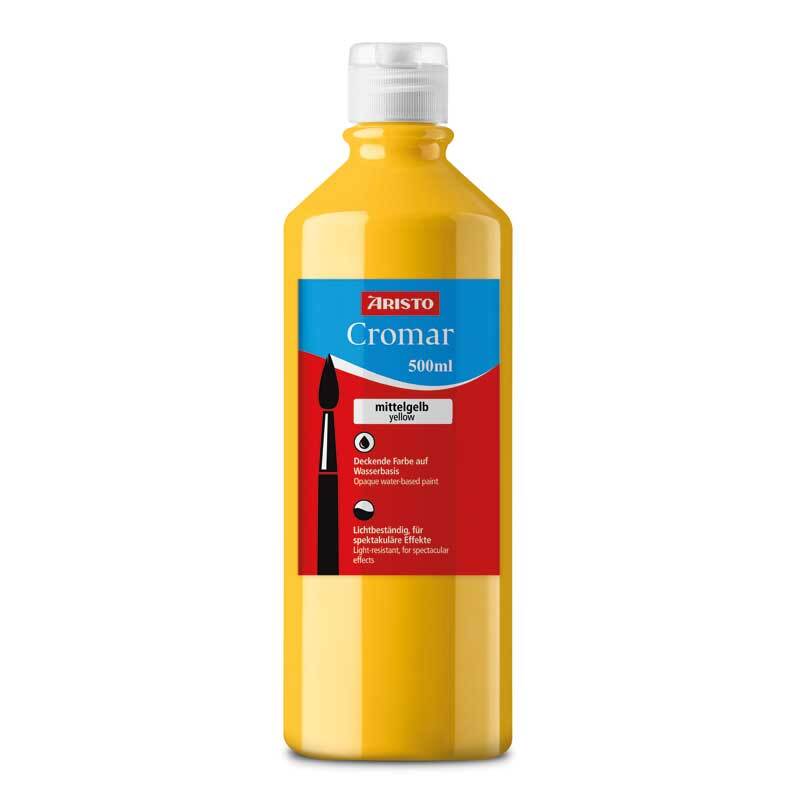 Peinture pour enfants Cromar Aristo 500 ml - jaune