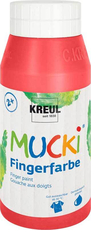 Peinture au doigt MUCKI - 750 ml, rouge