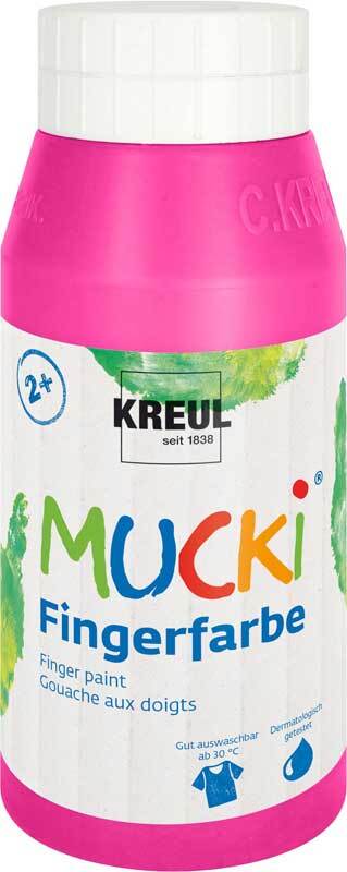 Peinture au doigt MUCKI - 750 ml, rose